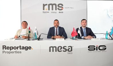 MESA Holding, Reportage Properties ve Sabah Investment Group gayrimenkulde yeni ve güçlü iş birliğine imza attı.