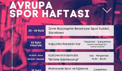 İzmir Avrupa Spor Haftası’na hazır